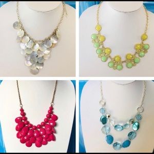 💰3/$15 4 statement bib necklaces